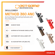 Skullcandy Method 360 ANC Active Noise Canceling Earbuds with Sound by Bose