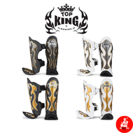 สนับแข้ง มวยไทย หนังแท้ Top king Shin guard Pro TKSGEM-01 Empower GENUINE LEATHER Muay Thai