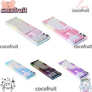 COCOFRUIT Gaming Keyboard, K500 104 Keys Wired Keyboard, USB Interface Mechanical Sensation Luminous