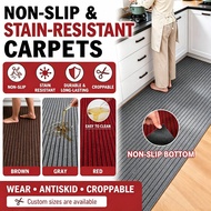 🔥HOT SELLING🔥Anti Slip Floor Mat Soft Absorbent Carpet Bedroom Kitchen Corridor Home Striped Design 