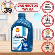 Genuine premium SCOOTER lubricant SHELL ADVANCE AX7 SCOOTER 10W40 800ml >>[100% GENUINE COMMITMENT]
