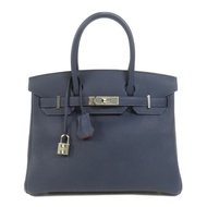 HERMES Togo皮革Birkin 30手挽袋Blue