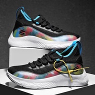 Curry9 All-Star Low-Top รองเท้าบาสเก็ตบอลเสียงกีฬารองเท้าสําหรับคอนกรีตพื้นรองเท้ายางระบายอากาศ Made