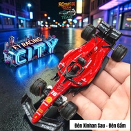 Mini City F1 Racing 1:64 Metal Bluetooth Connection, Mini Scale Type C Charging Compact and Easy to 