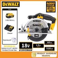 DEWALT 'DCS391N-XJ' 165mm ( 6 1/2" ) 18/20V Cordless Circular Saw '1Battery&1Charger' ( DCS391N, DCS