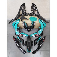 Yamaha Y16 Y16ZR Petronas Moto GP SRT Edition Black Cover Set Sticker Tanam New Aksesori Accessory