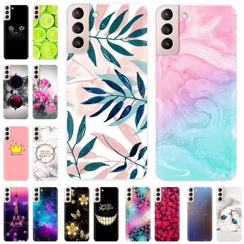 For Samsung Galaxy S21 S 21 FE Plus Case Soft TPU Phone Back Cases Cover for Samsung S21 Ultra Galax