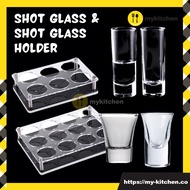 [MY KITCHEN] Shot Glass Whiskey Vodka Rum Cocktail Tequila Shooter Glass Cup Drinkware Liquor Glass 