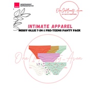 MISSY OLLIE 7-IN-1 PRE=TEENS PANTY PACK