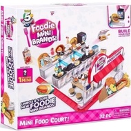 Miniature Set Miniature Zuru Mini Brands Food Court Playset Display Shop Outlet Counter Fast Food