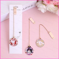 HK2 Sanrio Pochacco Kuromi Metal Bookmark Cartoon Pendant Graduation Season Gift For Friends Souveni