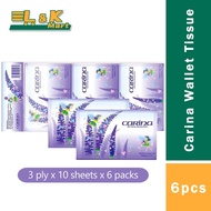 CARINA Wallet Tissue 6 packs