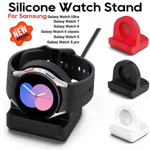 Silicone Charge Stand Holder For Samsung Galaxy Watch 5 6 7 Watch5 Pro 6Classic Galaxy Watch Ultra C