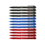12pcs G'Soft WG7 Writemate Retractable Ball Point Pen | 0.7mm | Black Red Blue Pens