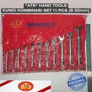 Original ATS 11-piece (8-22mm) Ring Spanner Set Combination Spanner Set