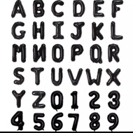 HITAM Happyballoon Balloon Numbers & Letters 100cm Black