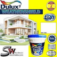 18L ICI Dulux Paint Weathershield Acrylic Exterior Wall Finish Cat Luar Rumah