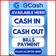 ✧ ♒ ☋ GCASH RATES LAMINATED LOAD SIGNAGES A4 SIZE GCASH RATES