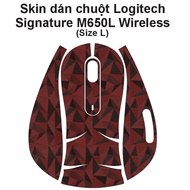Logitech Signature M650L Wireless mouse Skin (Size L) [many models] | 3M Anti-slip Film Sticker