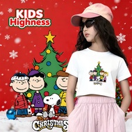 (24 Hours Delivery) Cotton 1 Christmas Festival Party Team shirt Red 2026 kids Round Neck t-shirt 92