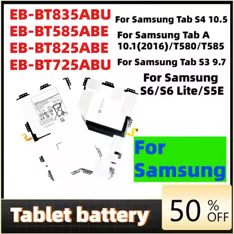 EB-BT725ABU Tablet Battery For Samsung Galaxy Tab S5e T725C/Tab S3 T825/ Tab S4 T835/Tab A T585/Tab