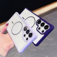 2.0 Fine Circle Magnetic Phone Case for Samsung S25 S24 Ultra/Plus S23 FE case A56 A55 A36 A35 A26 A