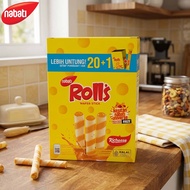 Nabati Rolls / Wafer Stick Roll Isi Keju Krim / Wafer Richeese Stik Roll / 1 Box 5.5gr