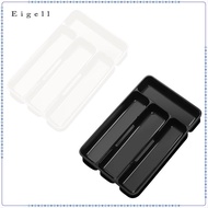 [Eigell] Silverware Organizer Cutlery Container 4 Compartment, Cutlery Tray, Utensil Organizer