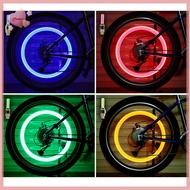 Purelove&gt; Neon Bike Spoke Light Road Bicycle Car Tire Nozzle Valve Caps Lamp Bike Lights Cycling Accessories new