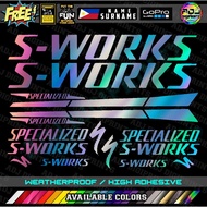 SWORKS Bike Frame Set Decals Stickers MTB SPECIAL COLOR VINYL