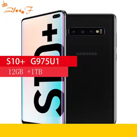 Samsung Galaxy S10+ g975U/U1 S10 Plus 12GB RAM 1TB ROM Mobile Phone Snapdragon 855 Octa Core 6.4" 16