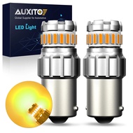 AUXITO 2Pcs Car LED Light 1156 BA15S LED Yellow Red White 12V P21W 7506 LED Bulb DRL Auto Stop Brake