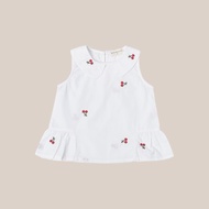Minimacko Girls' Cherry Top Blouse Girls Blouse Kids Blouse