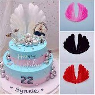 18-21cm feathers for cake decoration, birthday cake decoration