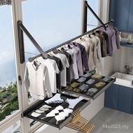 Drying Net Balcony Invisible Shrinkable Hidden Window Bay Window Handy Tool Drying Rack Foldable Pla