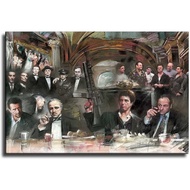 IFUNEW Scarface Godfather Painting Poster Decorative Painting Canvas Wall Art Living Room Posters Be