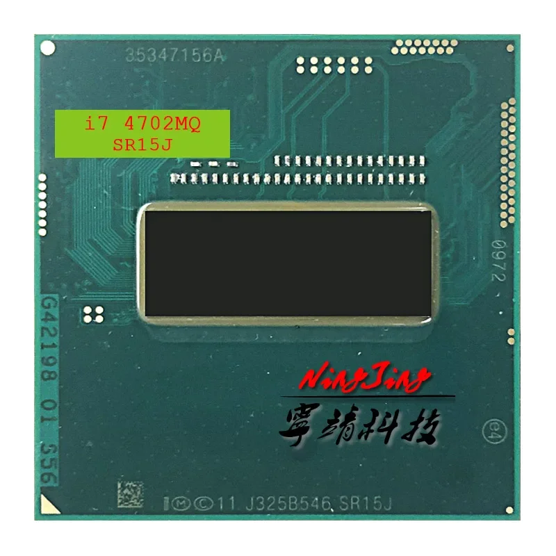Intel | Intel Core i7-4702MQ i7 4702MQ SR15J 2.2 GHz Quad-Core Eight-Thread CPU 6M 37W Socket G3 / r