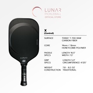 Lunar Pickleball X (Control) 14mm16MM ชมพู (Rose Gold) Toray T-700 Raw Carbon Fiber