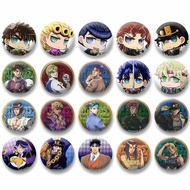 New JoJo's Bizarre Adventure Anime Pins Cartoon Figure Jotaro Giorno Brooch Cosplay Badge Backpack H