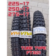Viva FT321 225x17 / 250x17 / 275x17 / 300x17  / 300x18 Tubetype Tyre Tubetype Tyre TAYAR KEBUN Scram
