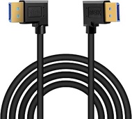 Displayport 1.4 Cable 8K@60Hz, Dafensoy 90 Degree Right Angled Displayport Male to Left Angled Displ