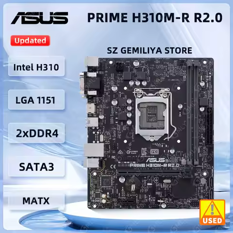 ASUS PRIME H310M-R R2.0 Motherboard Intel H310 LGA 1151 DDR4 32G Micro ATX support Core i3-8100 i5-8