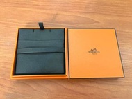 專櫃正品 Hermes 項鍊盒 橘盒  飾品盒 珠寶盒 皮革 珠寶盒 紙盒 盒子 HERMES CLIC H LOGO 琺瑯 防塵套