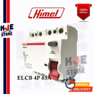 HIMEL ELCB 4P 63A HDB6VR463 [30mA/100mA] / HDB3VR463TC 4P 63A 300mA [Ready Stock]