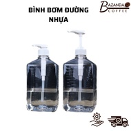 Sirup pump, 1600ml plastic sugar, 10cc pump nozzle