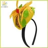[Boomfashion] Mini Mexican Taco  French Fries Hats Men Felt Taco Hat For Adults Fast Food Halloween 