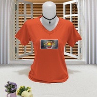 Women's tops, yomi yomi fruit one piece vneck clothing
