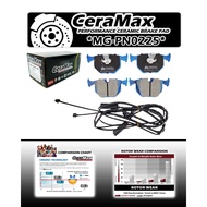 MG-PN0225 REAR BMW 325i 330i M3 E46, 728i 735i 750i E38 840i E31 M5 X3 X5 Z4 Z8 CERAMAX BRAKE PAD