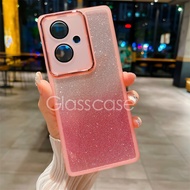 เคส F25กลิตเตอร์สำหรับ OPPO Pro Reno 11F 11 F OppoF25Pro Reno11f F11 Reno11F OPPO Bling Bling Gradient สีแวววาวผิวด้านโปร่งใสป้องกันเต็มรูปแบบป้องกันเลนส์กล้องซิลิโคนนิ่มเคสโทรศัพท์กันกระแทกฝาหลัง