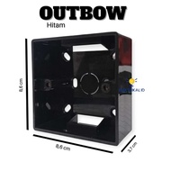 OUTBOW Dus Mangkok Saklar & Stop Kontak / Outbow Dus Premium HITAM Dan PUTIH